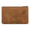 Vintage Handbag RFID Anti-theft Brush Hand Grab Bag Crazy Horse Skin Hand Holding Bag Clutch Bags Men Cowhide Business File Bag