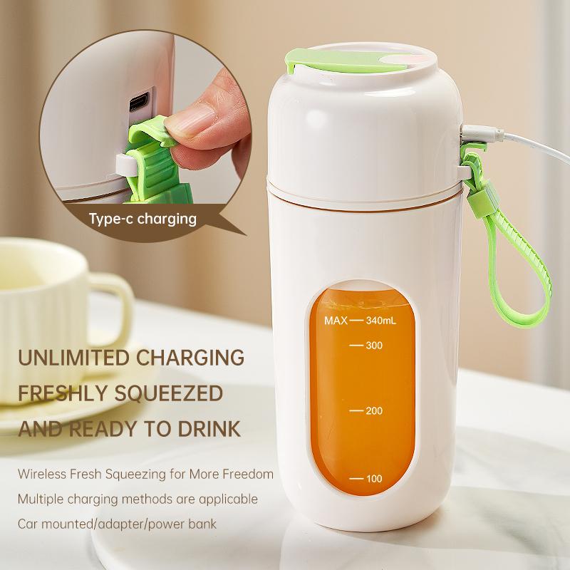 Portable USB Blender Cup Mini Personal Fruit Juicer Mixer for Shakes Smoothies Ideal for Travel Outdoor Home Office Use