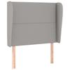 VidaXL Headboard with Ears Light Grey 93x23x118-128 Cm Fabric3117798