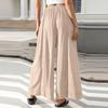 Women's Casual Fashion Solid-Color Loose Straight-Leg Pants