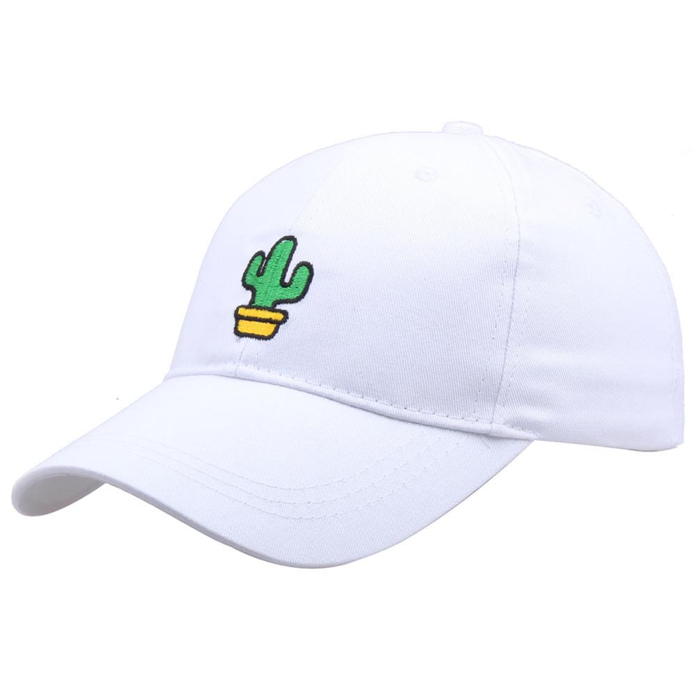 Plant Potted Cactus Embroidered Baseball Cap Men Women Outdoor Casual Travel Hat