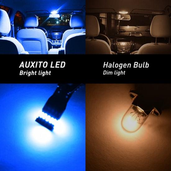 2x  T10 Super Bright LED Universal T10 194 168 Dome Map Blue Bulb 2825 EAH
