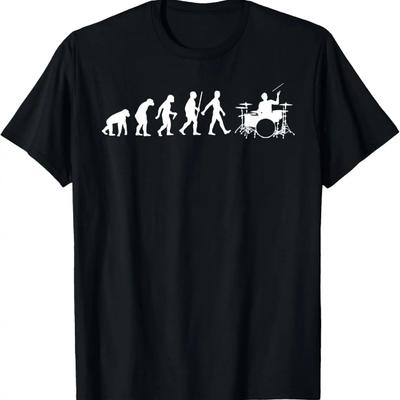 Best Drummer Art For Men Women Drum Set Player Musician T-Shirt