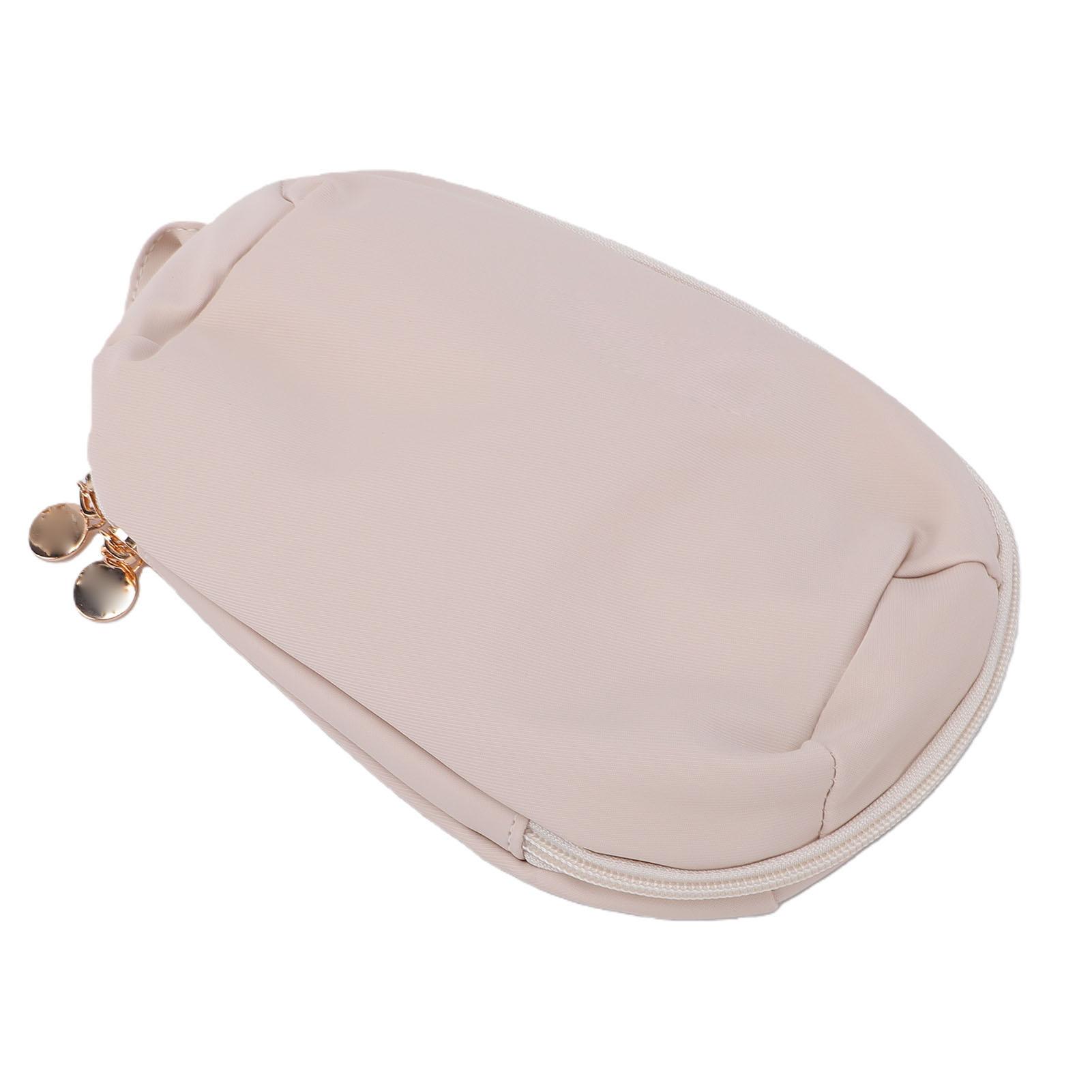 

Large Capacity Travel Makeup Bag with Compartments Washable Water Proof Portable Cosmetic Organizer for Women Beige