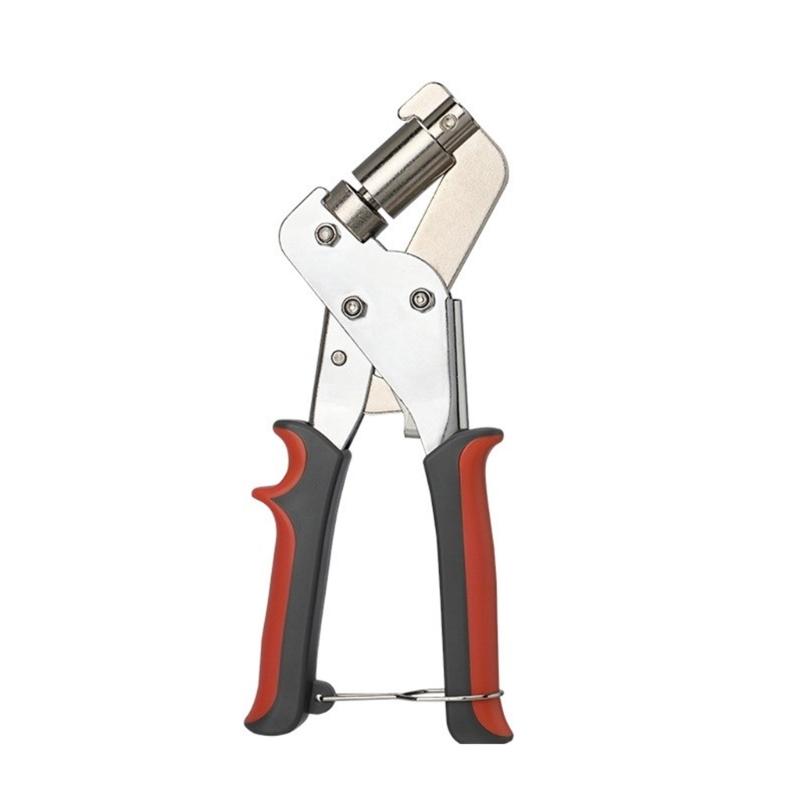 

Ручные плоскогубцы-дырокол Многофункциональные плоскогубцы для люверсов Практичный ручной пресс Ручной дырокол для кожевенного ремесла серый