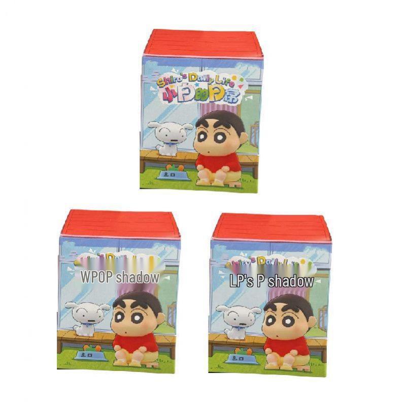 Crayon Shin-chan: Shiro's Life Blind Box Figurine - Trendy Toy Doll & Desktop Ornament Gift