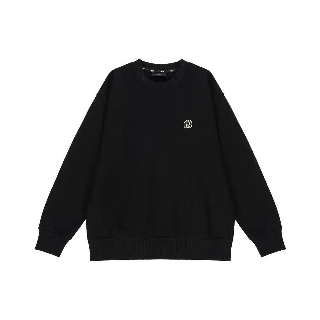 MLB Fw22 Solid Color Logo Printed Sports Casual Crewneck Sweatshirt Unisex sweatshirt Black 3AMTB0124-50BKS