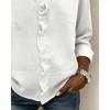 2026 Spring New Women's Ruffled Long-Sleeve Casual Solid Color Shirt