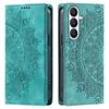 for Samsung Galaxy A55 5G,A54,A37,A36,A35 Mandala Embossed PU Leather Flip Wallet Case Magnetic Closure Cover