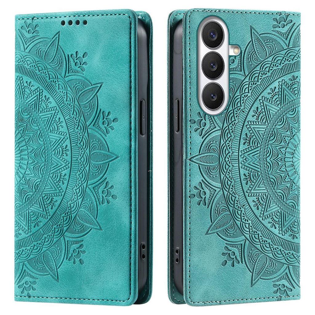 for Samsung Galaxy A55 5G,A54,A37,A36,A35 Mandala Embossed PU Leather Flip Wallet Case Magnetic Closure Cover