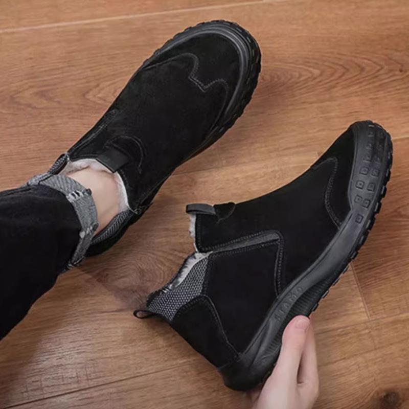 Nové pánské boty voděodolné zimní boty pánské lehké boty zesílené protiskluzové teplé sněhule plyšové pánské boty obuv