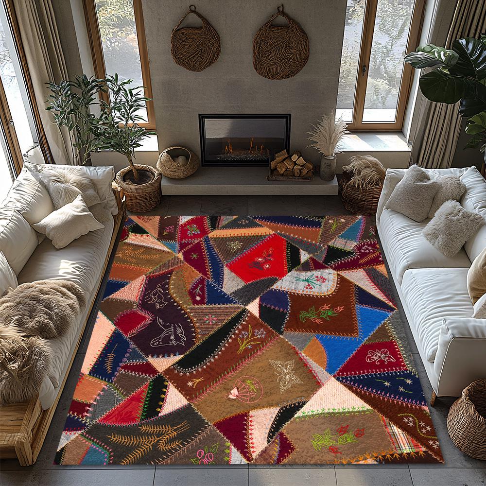 Vintage Persian Area Rug Bohemian Carpet Non-Slip Floor Mat Living Room Decor Turkish Kilim Rug Modern Home Decor Unique Pattern