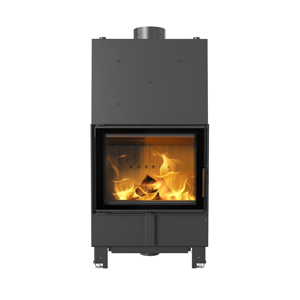 Water heating fireplace KRATKI LUCY 12 kW Ø 200 black thermotec lining