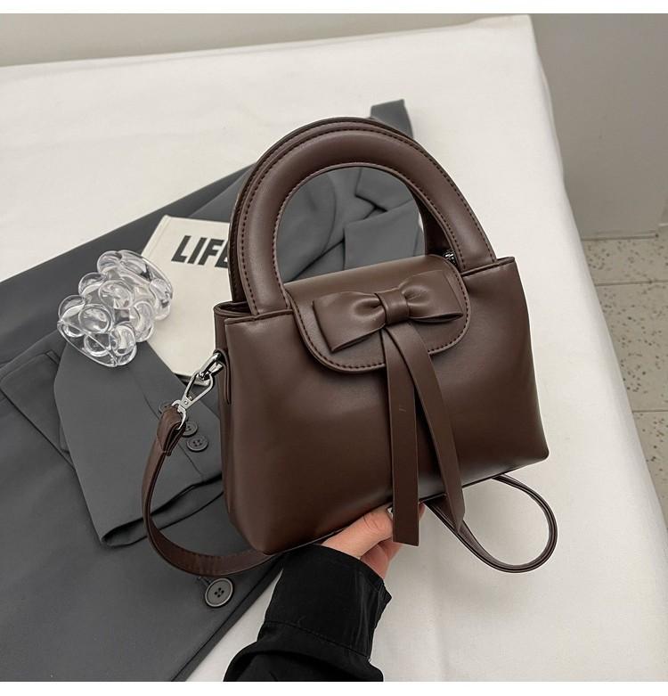 Stylish Butterfly Bow Handbag Autumn Winter Women 2023 New Trend Bucket Bag