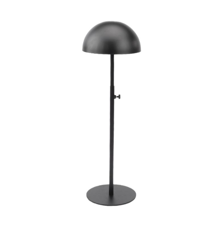 Adjustable Hat Holder Wigs Head Stand Practical Metal Home Hat Storage Stable Metal Stand for Hat and Wig Display