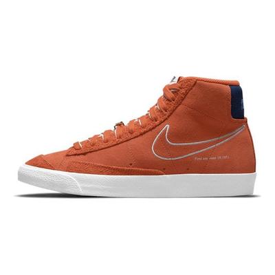 Blazer Mid 77 First Use - Orange Herren Sneaker Weiß Tiefes Königsblau DC3433-800