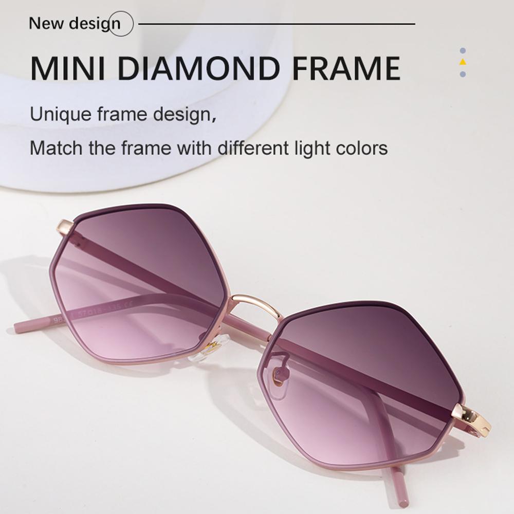 Metal Frame Polygon Shades Luxury Punk Eyewear Retro Irregular Sun Glasses for Women & Men