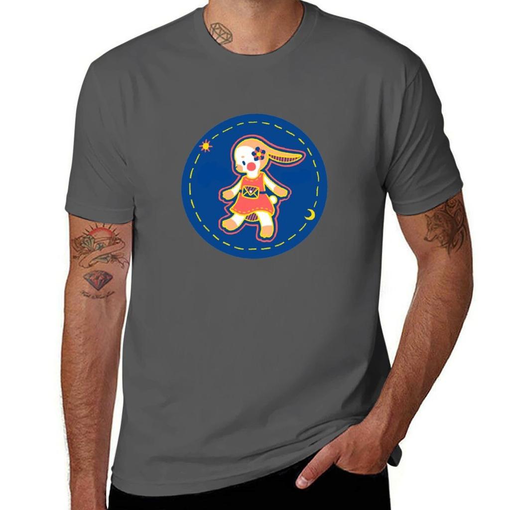 Hoppy Bunny Tshirt Daily Casual Short Sleeve Tee Shirt