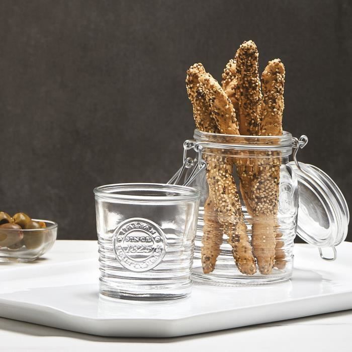 Récipient De Conservation Des Aliments Bormioli Rocco Officina Transparent Verre (6 Unités) (1,15 L)