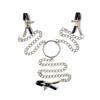 Florya Flirtative Three-Headed Clitoral Clamp Double Nipple Clamps Vaginal Labia Clamps Iron Chain Pendant Lesbian Sex
