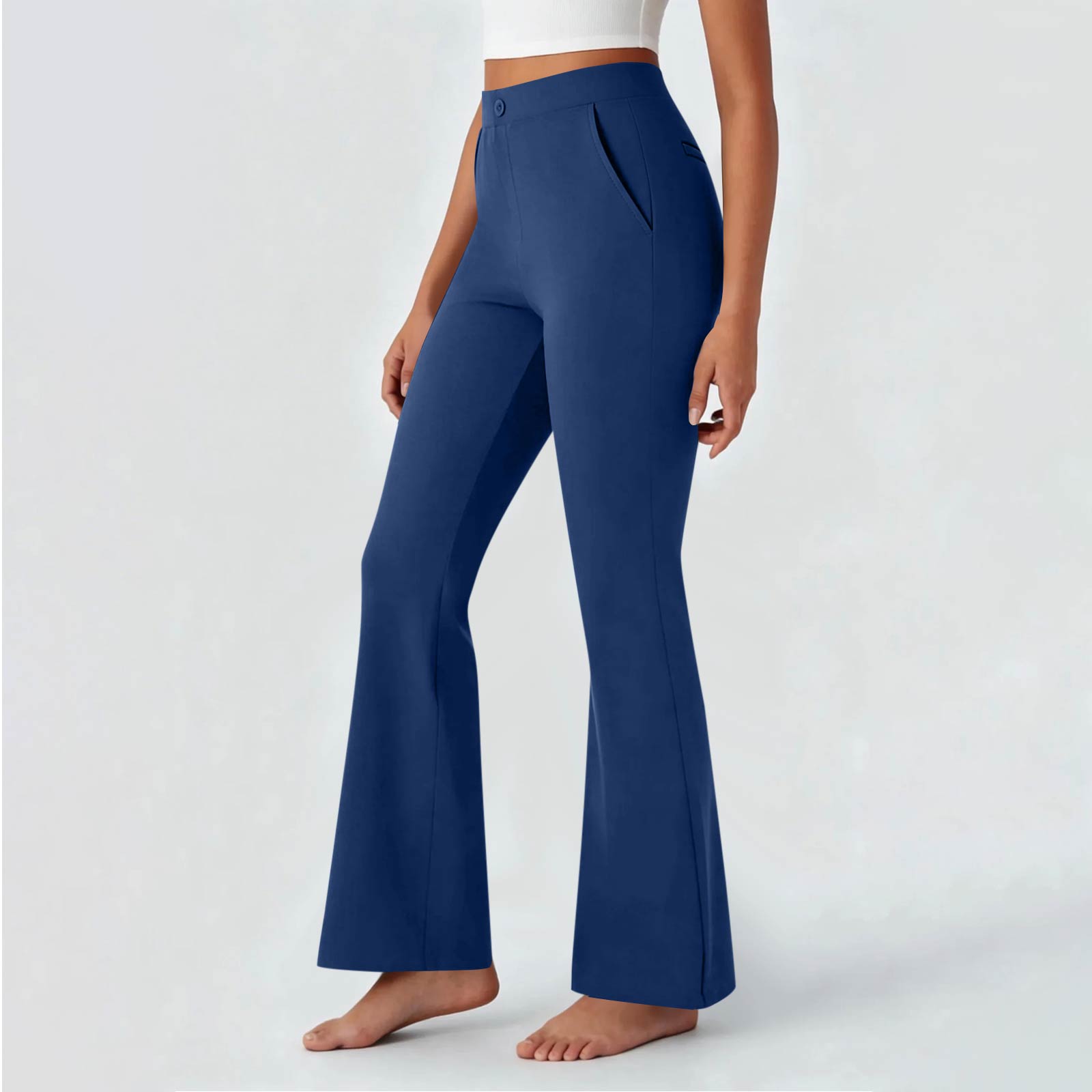 

Women s Casual Slim-fit Wide-leg Trousers, Color, Flowing Long Pants XL
