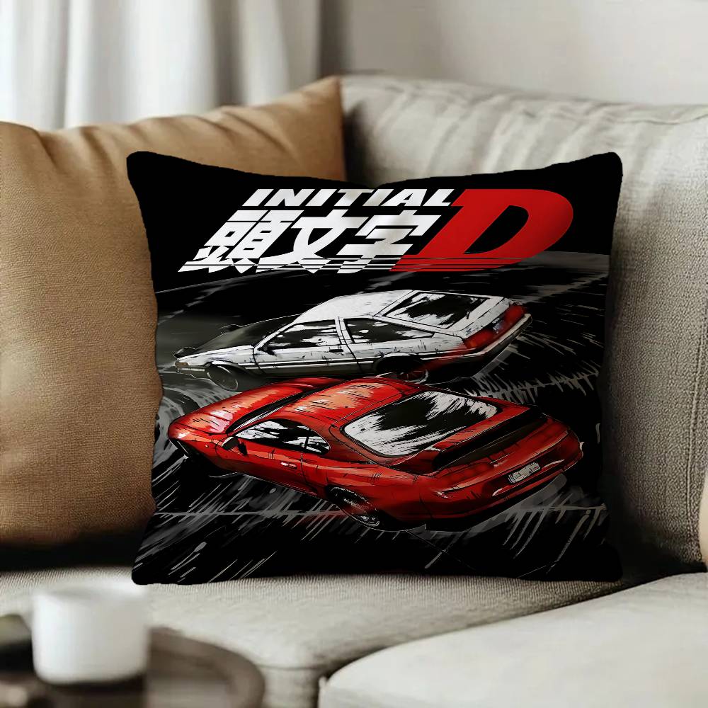 I-Initial D AE86 JDM Car Cushion Cover Inches Farmhouse Decor Home Throw Pillow Covers for Couch Decorations