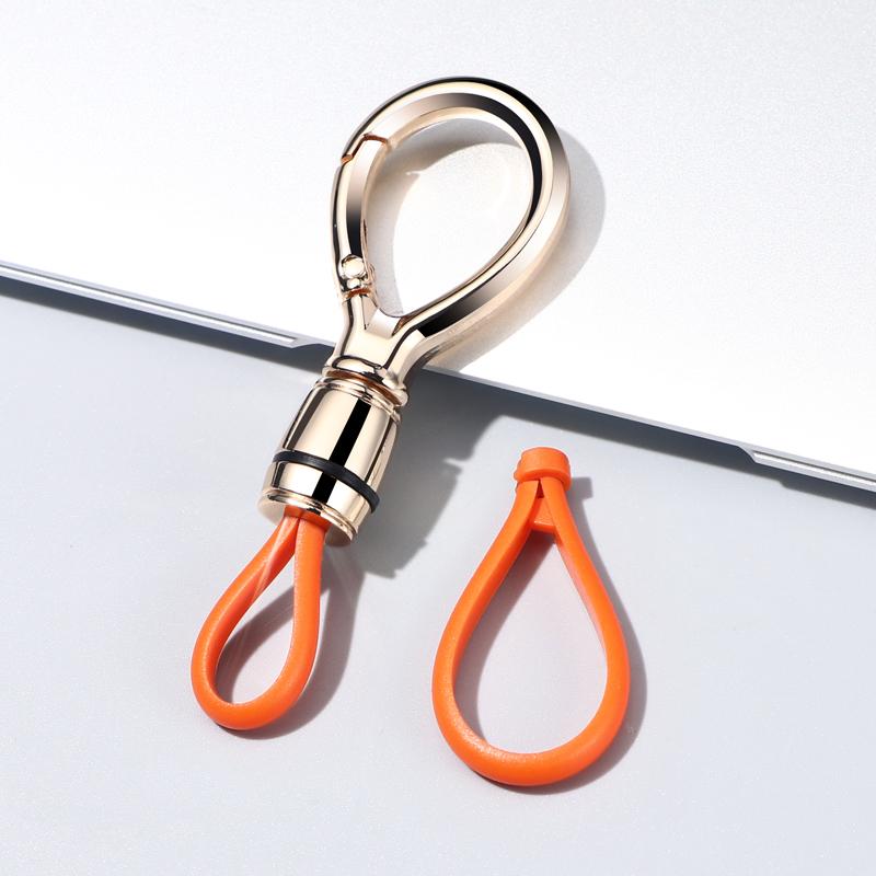 Men's Metal Car Keychain Pendant: Sleek Anti-Lost Waist-Hanging Key Ring