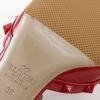 VALENTINO GARAVANI Rock studs pumps ankle stripe Red Patent leather Women Used