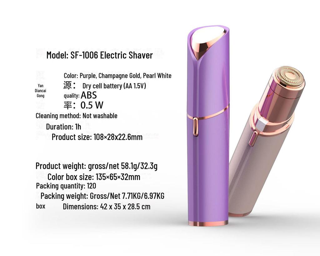 Electric Full Body and Pubic Hair Shaver for Women - Personal Trimming and Hair Removal Tool.