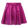 Girls Festivals Dance Skirt: Elastic Waistband Sparkling Dot Mini Swing Skirt for Skating Stage Performance