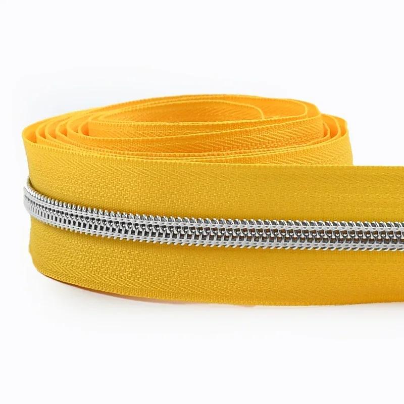 Meetee 1-10M 5# Nylon Zippers for Bag Shoes Garment Plasic Roll Zipper By The Meter Decor Zips Repair Kit DIY Sewing Accessories
