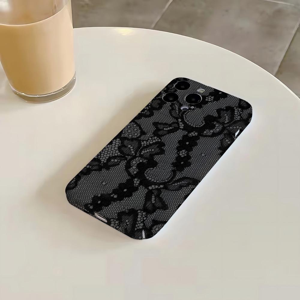 Luxury Clmj swag Black Lace Phone Case for Oppo Realme C75 C63 C65 C67 C53 C55 C35 C33 C20 C30S 9 8 Pro Plus 4G 5G Hard PC Cover