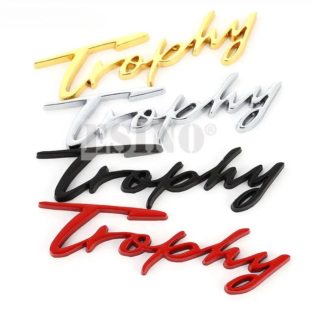 Car Styling Trophy Feder Rear Trunk Metal Chrome Zinc Alloy Emblem Badge Decal for Megane 2 3 4 RS Grandtourer GT MG6