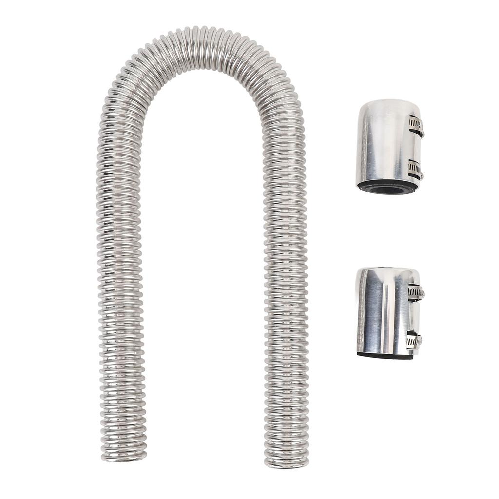 36 Inch Flexible Stainless Steel Radiator Hose Kit With Billet Clamps Universal Flex Radiator Coolant Water Hose