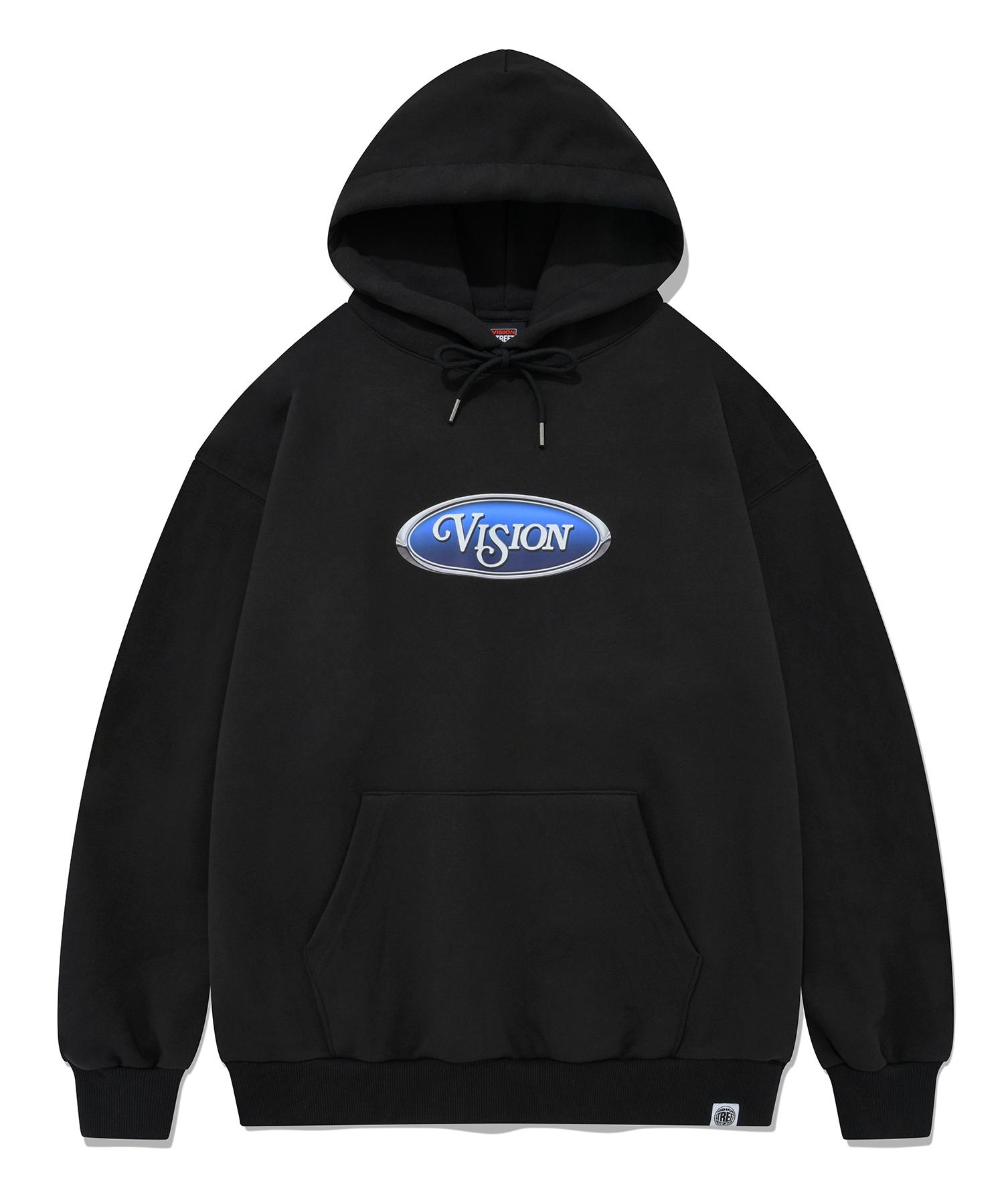 Худи Vision Streetwear Vsw с синим овальным логотипом Черный M