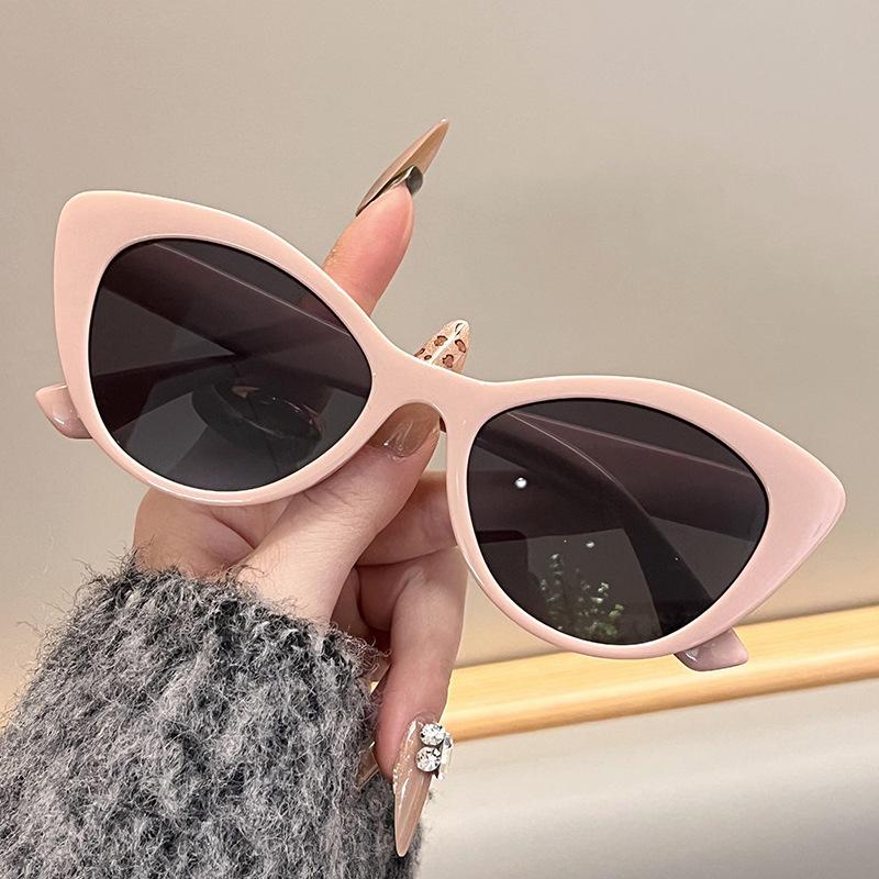 Ochelari de Soare Retro High-End Ochi de Pisică la Modă pentru Shooting Street în Aer Liber Ochelari Versatili Ochelari de Soare cu Protecție UV