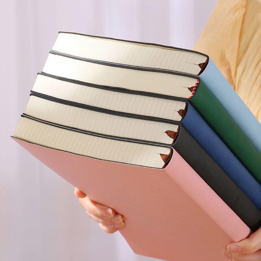 Line/Blank A4 Thick Notebook 200 Pages A4 Square Notebooks Painting Notebook Large Notebook  Diary