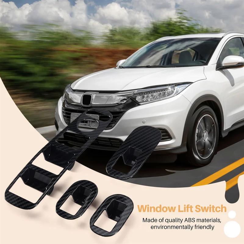 For Honda HRV HR-V VEZEL 2014-2020 Carbon Fiber Door Handle New Arrivals Ecorator Accessories
