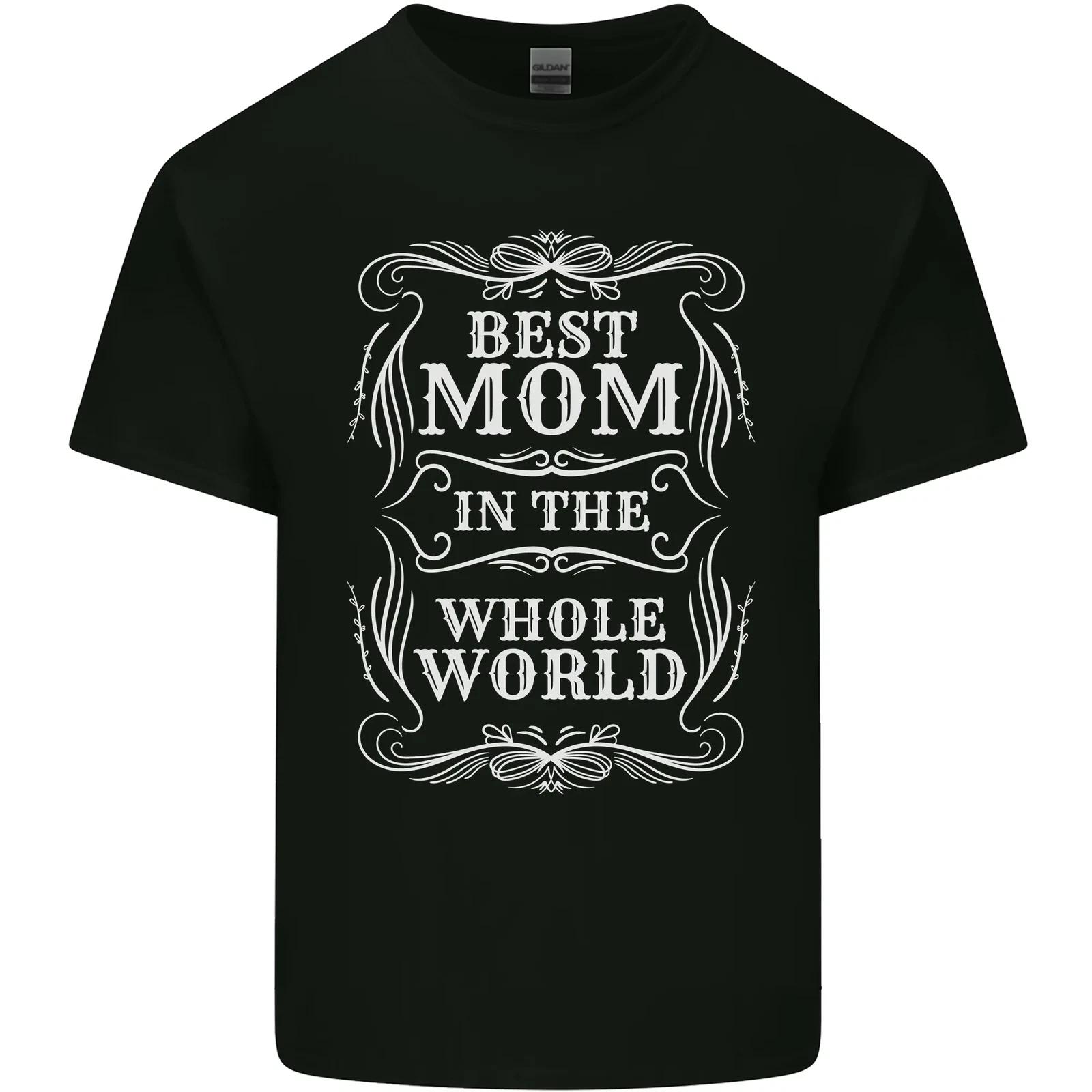 Best Mom in the World Mothers Day Kids T-Shirt Childrens M