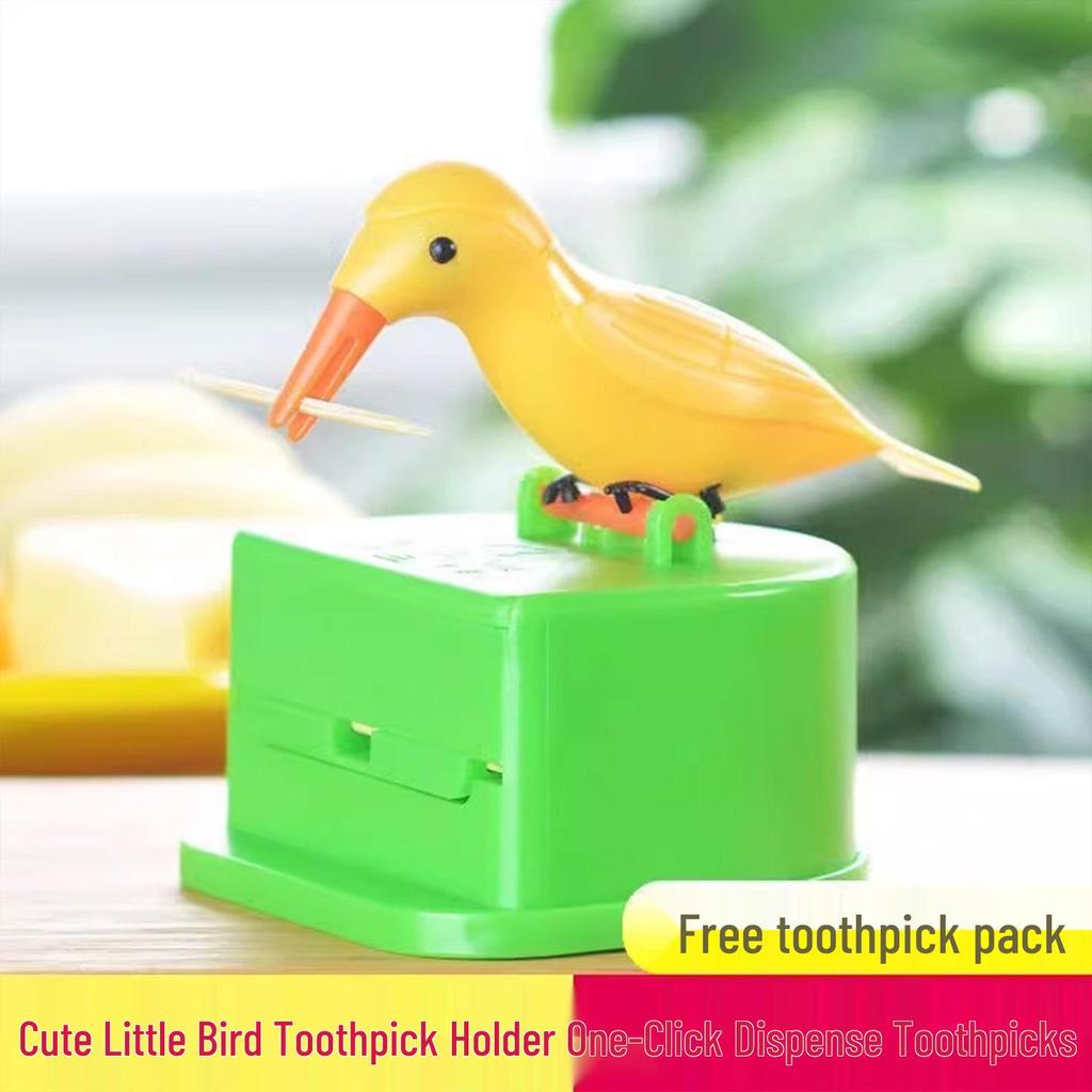 Little Bird Toothpick Box: Cute, Smart Storage with Pop-Up Wings for Home Decompression