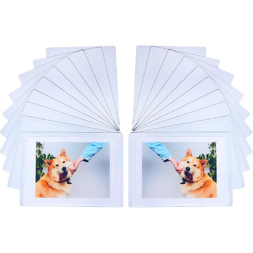 Magnetic Polaroid Picture Frame 2.5 X 3.5, Tax Mini Photo Frame for Fridge, Wallet Size Picture Frame, 10 Pack
