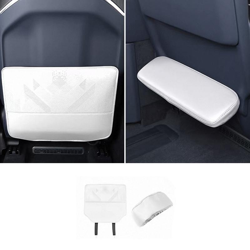 For Zeekr 9X 2025 2026 Car Leather Anti Kick Mat Pad Anti-kick Protector Mats Seat Back Protector Auto Accessories