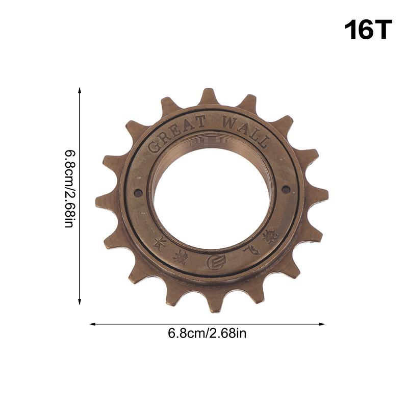 16T/18T/20T Single Speed Steel Freewheel Sprocket Accessories For Bike 1 Speed Cog Gear Bicycle Replacement Parts