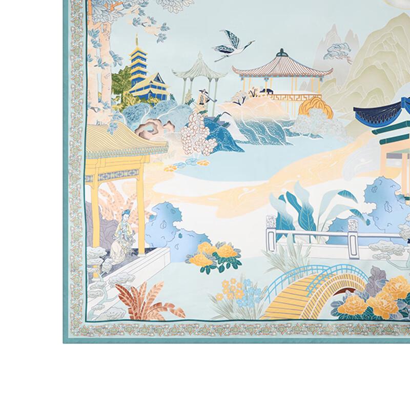 Aisi Yalan 100% Mulberry Silk Small Square Scarf