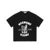 Black T-Shirt with Negroni Cocktail Graphic and Text Leave Me Alone with My Negroni Please for Casual Wear