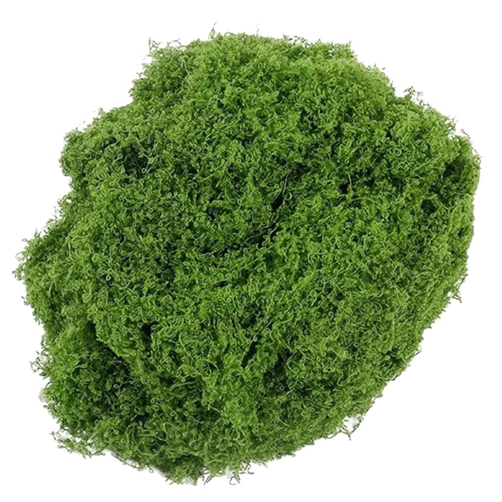 Sztuczny Ozdobny Mech na Dekoracje Świąteczne do Terrariów, Roślin Doniczkowych 150g Sztuczna Zielona Trawa na Dekoracje Stołu
