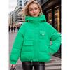Hooded Down Cotton Clothes Women's New Short Winter Large Size Thickened Multi-pocket Cotton Jacket Trendy