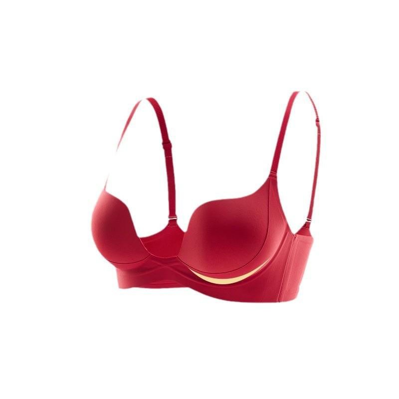 Seamless Lift Goddess Bra: Women's Small Bust, Summer Thin Style, Side Bust Control, Anti-Sagging, Sexy Half Cup.
