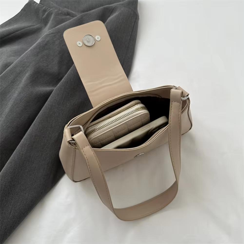 2025 Classic Y2K Small Purse Luxury Brand Female Handbags Vintage PU Leather Shoulder Bags for Women Daily Ladies Underarm Bag