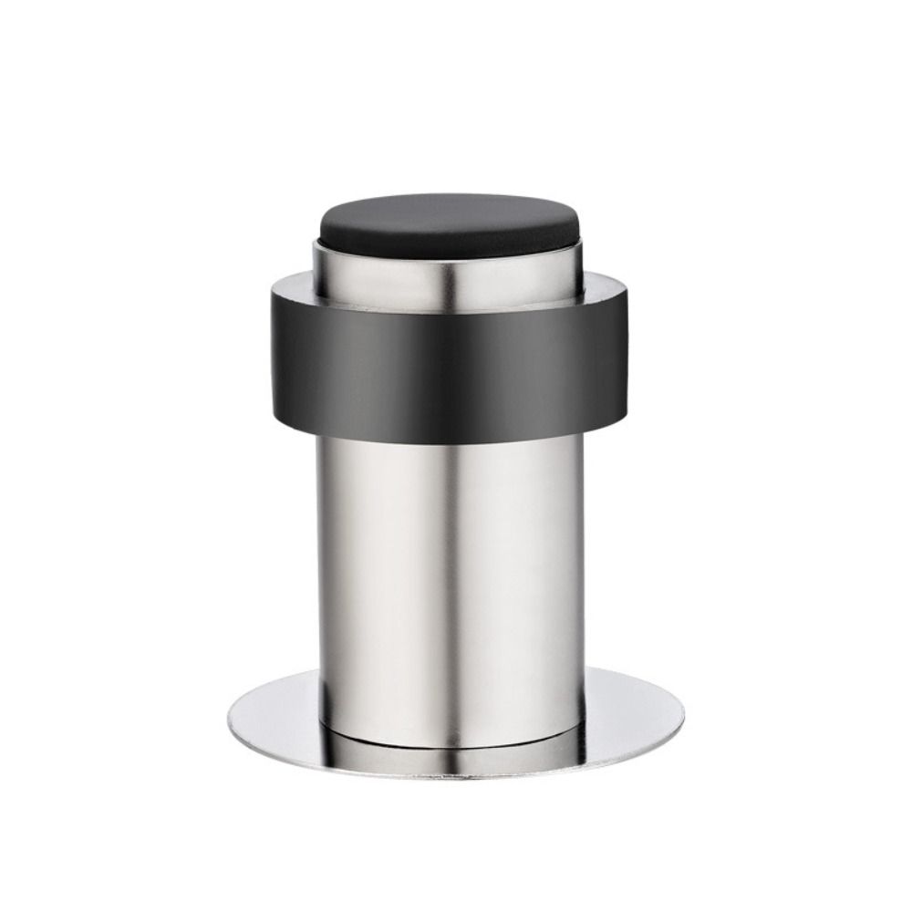 Rubber Door Protective Pad Stainless Steel Anti-collision Door Holder  Floor Door Stop